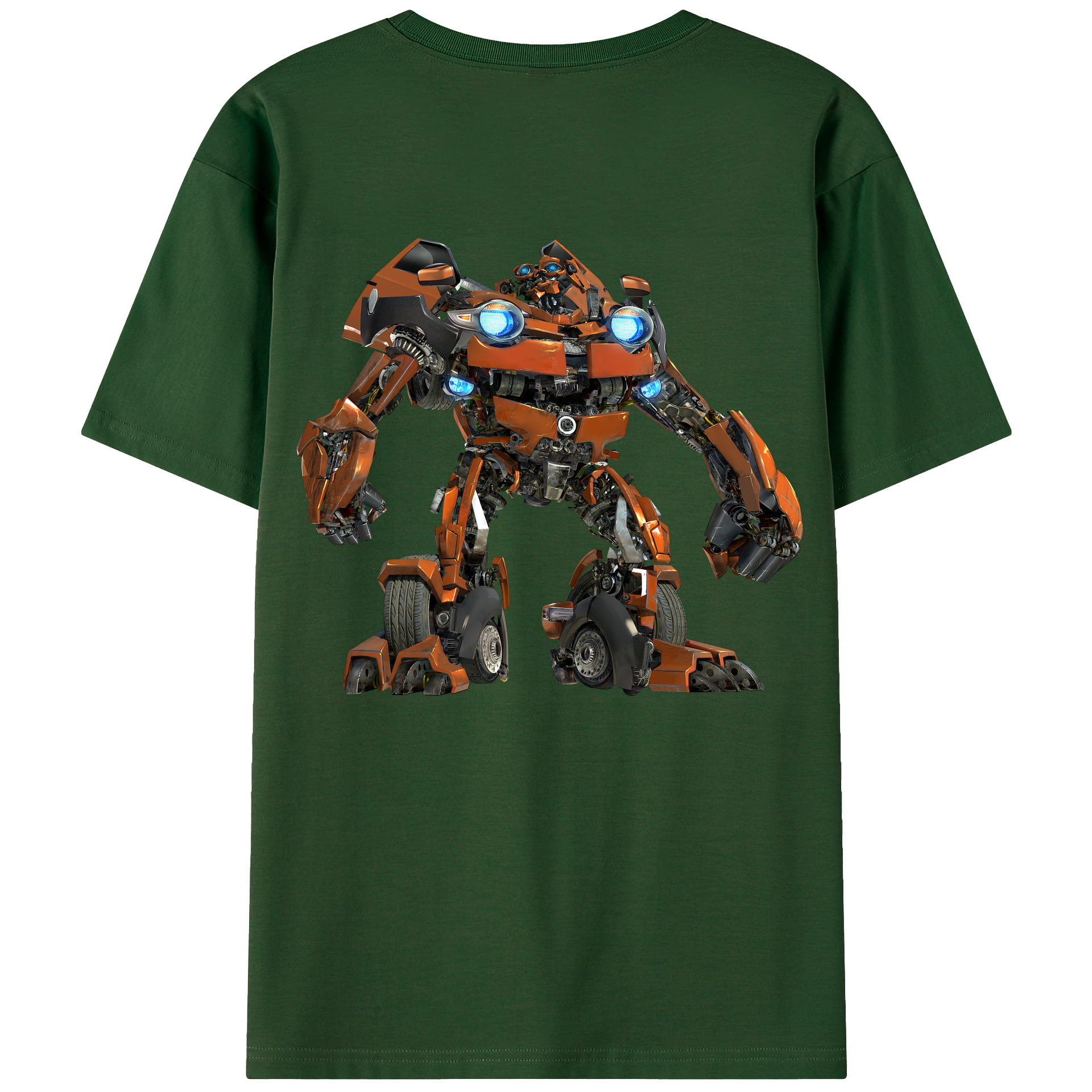 （画像用） Transformers トランスフォーマー 綿100％半袖Tシャツ（背面プリント）
